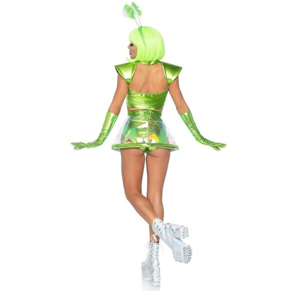 NEW Beam Me Up Babe Costume SZ XS Halloween Cosplay Retails $64 Defect - Picture 2 of 3